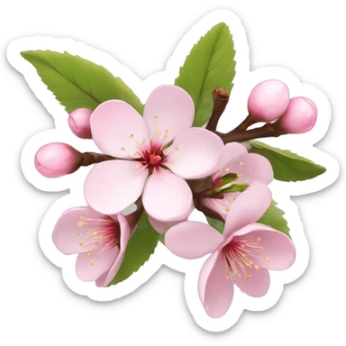 cherry blossom sticker