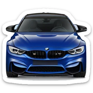 BMW m4 comp dark blue  sticker