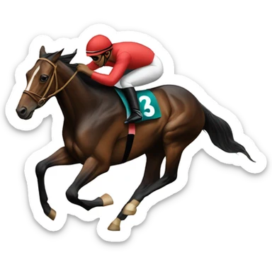 horse race sticker