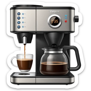 coffee making machine sticker