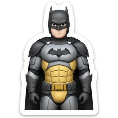 caucasian batman full body armour sticker