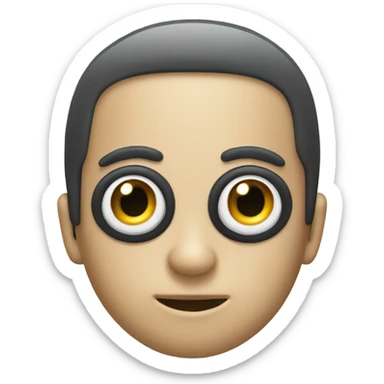 A electric locomotive was with black oval eyes  sticker