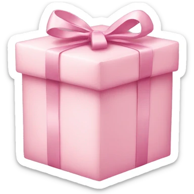 Light pink present sticker