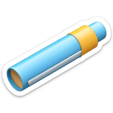 glue stick lying on its side sticker