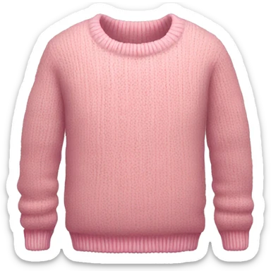 Pink cozy sweater sticker