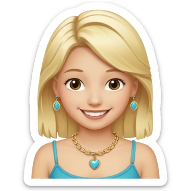 Charm Bracelet Girl sticker