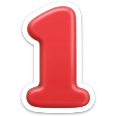 Numberblock 1 sticker