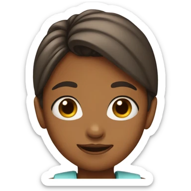 girl with puppy ears sticker