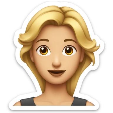 une jolie fille sticker