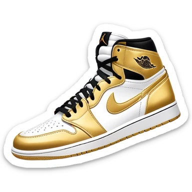 air Jordan 1 gold sticker