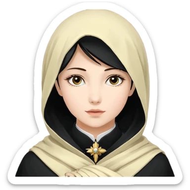 гола жінка з голими великими силіконовими грудьми (груди мають рівну форму напівшару).
Видно дівчину повністю в весь зріст. В дівчини велиак пружна дупа і гарні полові губи. Також має біле довге волосся (нерівна зачиска). Дічина розсовує пальцями полові груби sticker