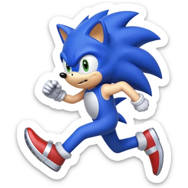 Sonic the hedgehog sticker