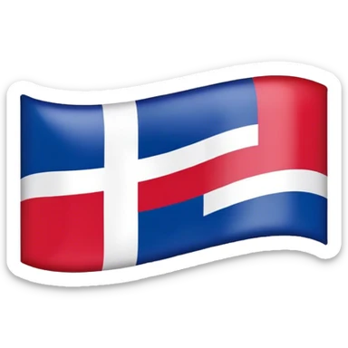Dominican flag sticker