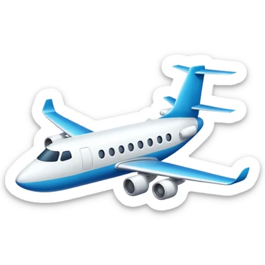 avion blanco sticker