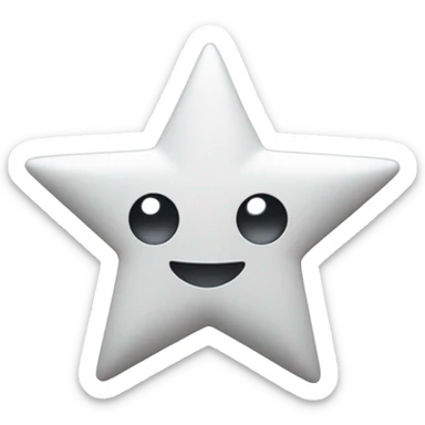 similar to this emoji: ✨, except they are white and there are two more small ones  sticker