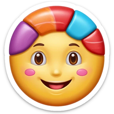 single charactarized personified candy sweet treat sticker