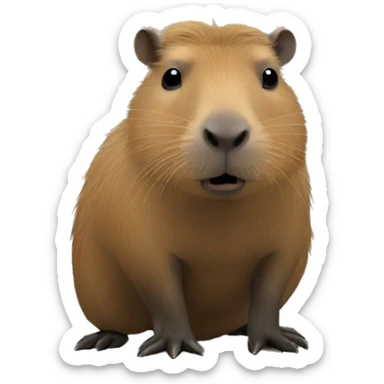 Un. Capybara, détective. sticker