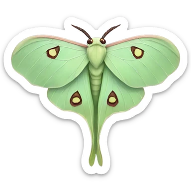 Luna Moth sticker