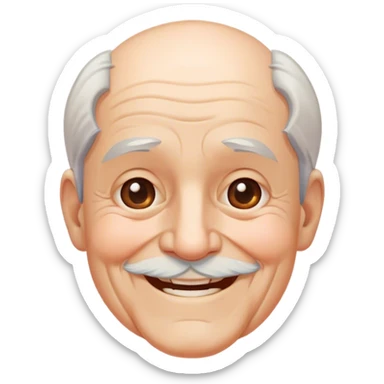 smiling old man outdoors portrait sticker