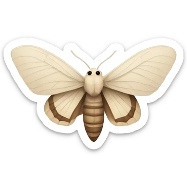 Moth sticker