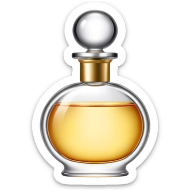 Perfume bottle cosmetic sticker