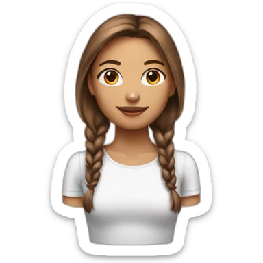 Femme avec oreille de chat sticker