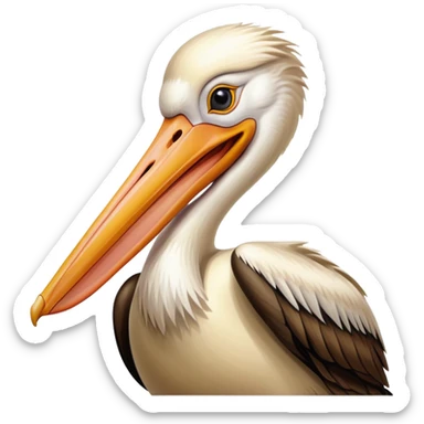 pelican-beige-mouth sticker