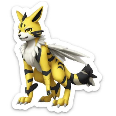 Metabee Renamon Zeraora Full body sticker