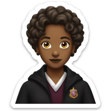 Black Hermione Granger sticker