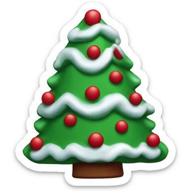 Little Debbie Christmas tree sticker