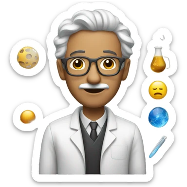 physicist with hadache sticker