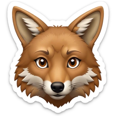 Writing Coyote  sticker