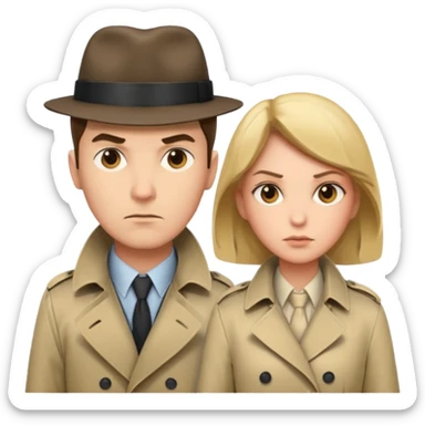 show they're detectives please  sticker