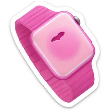 Pink Apple Watch  sticker