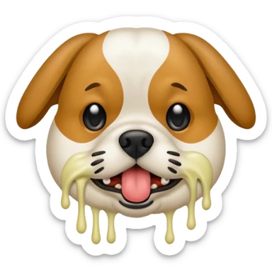 Smelly dog breath sticker