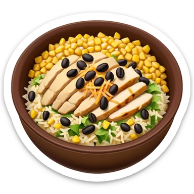 Chipotle bowl sticker