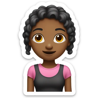 girl whit a legging sticker