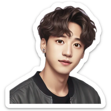 Jung kook from bts high quality sticker