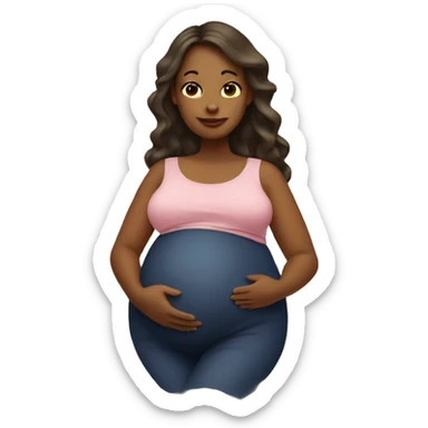 pregnant sticker