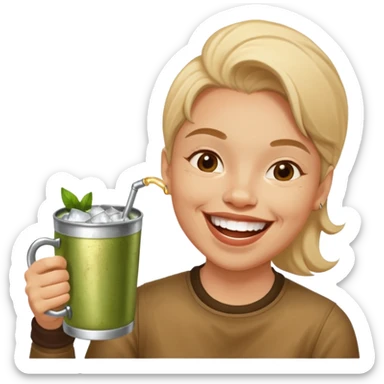 moscow mule riéndose  sticker