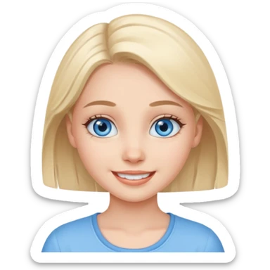 An bloude girl very cure sticker