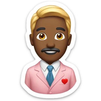 Un pastel con un lazo rojo sticker