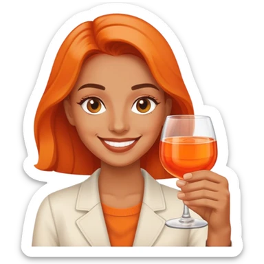 aperol selfie sticker