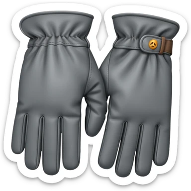 gloves: gris sticker