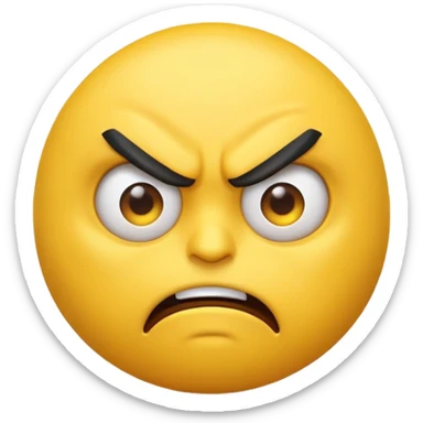 A mad emoji  sticker