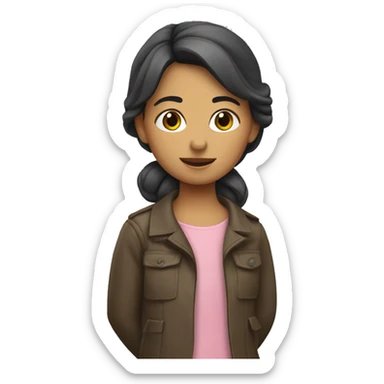 Niña conduciendo cuatrimoto sticker