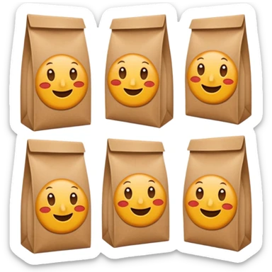 sacs de courses alimentaire sticker