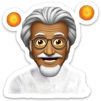 rajinikanth celebrating Diwali festival  sticker