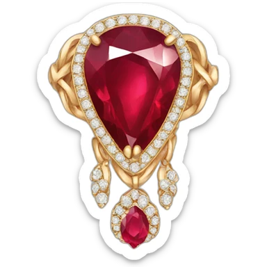 Ruby jewelry  sticker