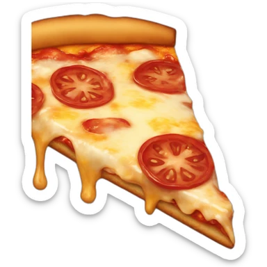 Sloppy slice of pizza sticker